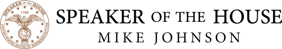 Speaker Mike Johnson's logos